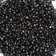 PlayBox: Set črnih plastičnih kroglic za nizanje, 500 kosov