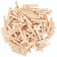 PlayBox: Set lesenih oblačilnih ščipalk, 250 kosov