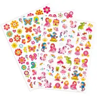 PlayBox: Set nalepk za dekleta z motivi metuljev in princesk, 221 kosov