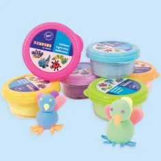 PlayBox: Set pastelnih barvnih glin v lončkih, 6x14 gramov slika 2