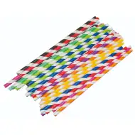 PlayBox: Set pisanih papirnatih slamnikov s črtami, 50 kosov