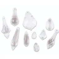 PlayBox: Set plastičnih kristalnih obeskov, 50 kosov