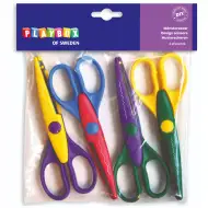 PlayBox: Set škarij z zickzack vzorcem, 4 kosi
