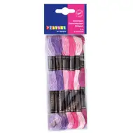 PlayBox: Set vezenih nitk 6 kosov, roza-vijolična