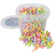 PlayBox: barvna mozaika, 10 mm pikice, 700-delni komplet v vedru