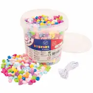 PlayBox: barvne kuhane perle v vedru 1200 kosov