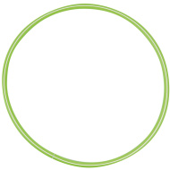 PlayBox: hulahop obroč 60 cm v zeleni barvi