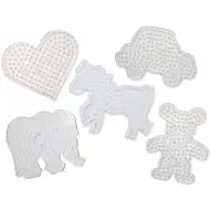 PlayBox: komplet velikih podlag za likanje perlic XL - 5 kosov, mešane oblike