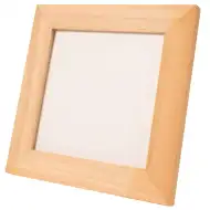 Playbox: Naravni leseni okvir za slike, primeren za barvanje – 120 x 120 mm