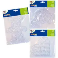 Playbox: XL komplet osnovnih plošč za likanje kroglic – 3 kosi (medvedek, srce, avto)