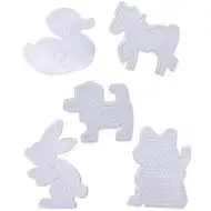 Playbox: XL komplet osnovnih plošč za likanje perlic – 5 kosov, oblike živali