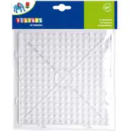 Playbox: XL likalna plošča za likanje perlic – 1 kos, kvadratna oblika, povezljiva