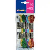 Playbox: paket bleščečih nitk v različnih barvah, 8 kosov po 8 m