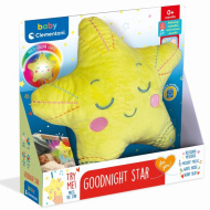 Plišasta zvezdica "Lahko noč" – nočna lučka s zvokom - Clementoni baby