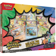 Pokémon TCG: Mega Evolution – Ascended Heroes First Partners luksuzna zbirka značk — paket kartic