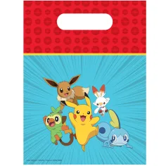 Pokémon komplet 6 plastičnih darilnih vrečk