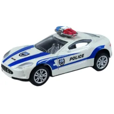 Police Cars: Kovinski policijski avtomobili v različnih različicah 1/50 1db slika 8