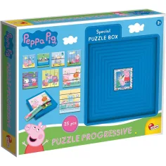 Pujsa Peppa 8 v 1, 25-delna progresivna sestavljanka - Lisciani