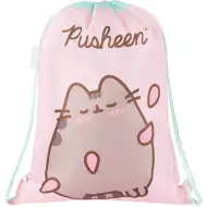 Pusheen roza športna vrečka, telovadna vrečka 34x43 cm