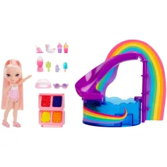 Rainbow High: Kompleks za zabavo ob bazenu z lutko Blush Parker slika 2