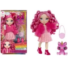 Rainbow High: Magenta mlajša sestrica punčka s pripomočki slika 2