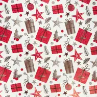 Rdeč darilni papir 200x70 cm