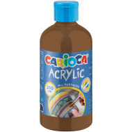 Rjava akrilna barva 250 ml - Carioca