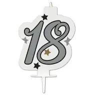 Rojstnodajna številčna sveča - številka 18