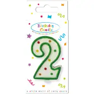 Rojstnodna pikčasta sveča številka 2