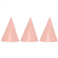 Roza barvni party klobuki, set 6 kosov