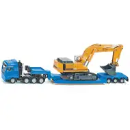 SIKU MAN težki transporter z Liebherr bagrom 1/87