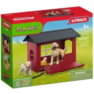 Schleich Farm World – Pasja hišica z igračami z zlati prinašalci (42722)