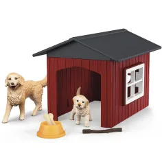 Schleich Farm World – Pasja hišica z igračami z zlati prinašalci (42722) slika 2