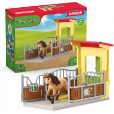 Schleich: Farm World - Pony box Islandski poni žrebec set (42609) slika 4