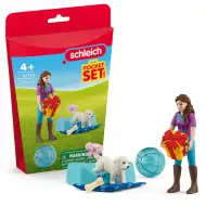 Schleich: Rojstnodnevna zabava z Lizo in njenim kužkom igralni set (42744)