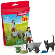 Schleich: Set za steljo z mačko (42747)