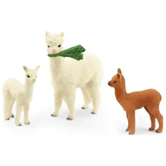 Schleich: Wild Life - Družinski komplet figuric alpake (42544) slika 2