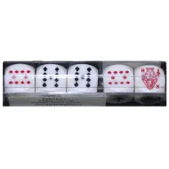 Set 5 kosov pokerskih kock, 16 mm - Piatnik