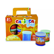 Set otroških prstnih barv, različne barve, 6×80 ml – Carioca