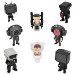 Skibidi Toilet WC presenečenje minifigura komplet 1 kos slika 2