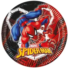 Spider-Man papirnati krožniki, komplet 8 kosov, 20 cm