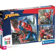 Spiderman 3x48-delni Supercolor sestavljanka - Clementoni