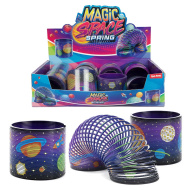 Spiralna igrača za plezanje po stopnicah z vesoljskim motivom.