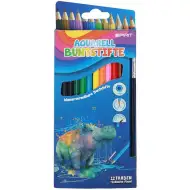 Spirit: 12-delni komplet trikotnih akvarelnih barvic s čopičem