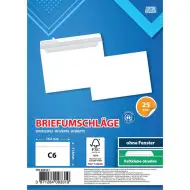 Spirit: Bela kuverta C6 11,4x16,2cm paket 25 kosov