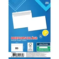 Spirit: Beli kuver B5 25x17cm, paket 10 kosov