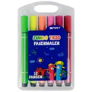 Spirit: Jumbo Trio debel trikotni flomaster, komplet 12 kosov