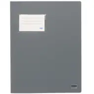 Spirit: Mapa z obročki in držalom za kartice, siva barva, A4