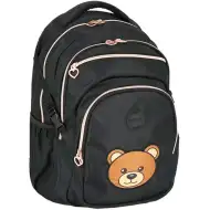 Spirit: Masha medvedek črna zaobljena šolska torba, nahrbtnik 46x31x21cm
