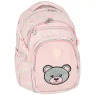 Spirit: Masha medvedek roza zaobljen šolski nahrbtnik, nahrbtnik 46x31x21cm